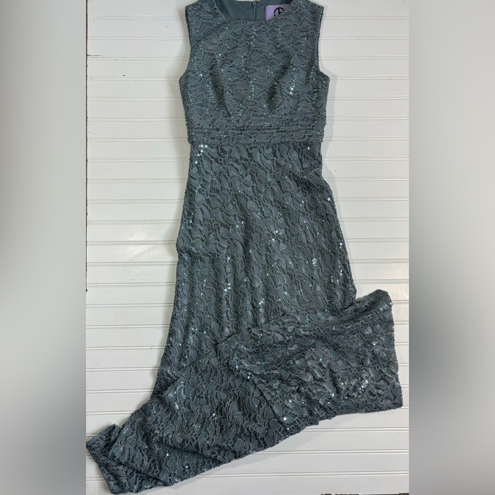 Js Collections Sleeveless Lace Sequin Gown Long D… - image 7